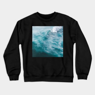 Stormy blue sea Crewneck Sweatshirt